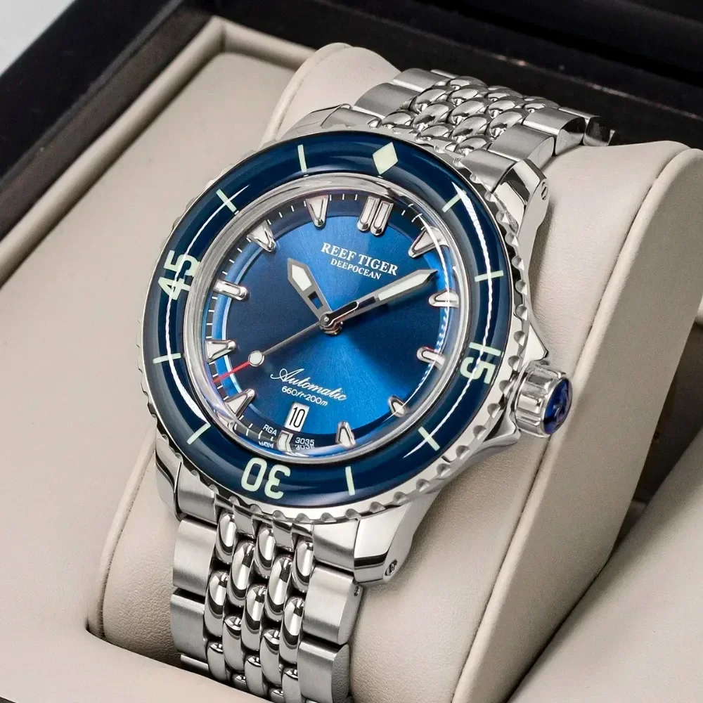 Мужские часы 200 м водонепроницаемые суперсветящиеся с автоматической датой Спортивные часы для дайвинга Reloj Dropshipping NH35