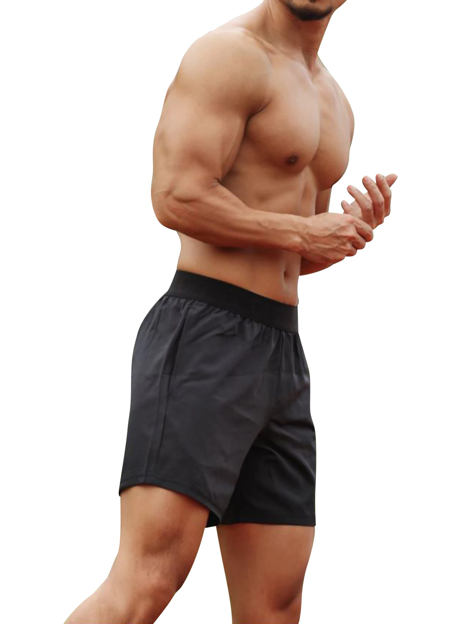 Мужские шорты для бега Performance, Быстросохнущие Спортивные шорты для тренировки в тренажерном зале со светоотражающими деталями и внутренним карманом