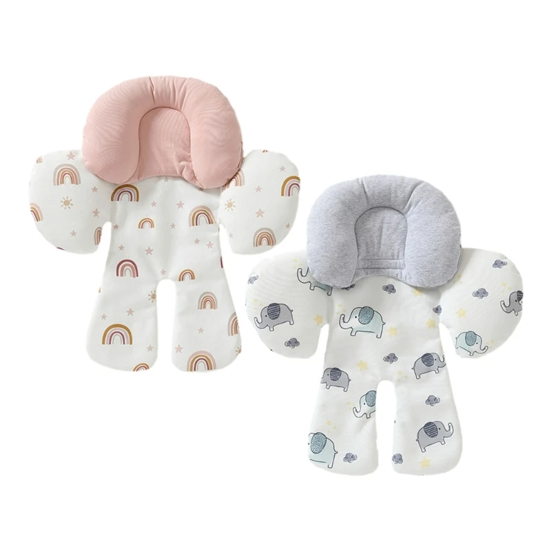 Мягкая и поддерживающая подушка для детской коляски, дышащая подушка для детской коляски с поддержкой шеи для длительного комфорта.