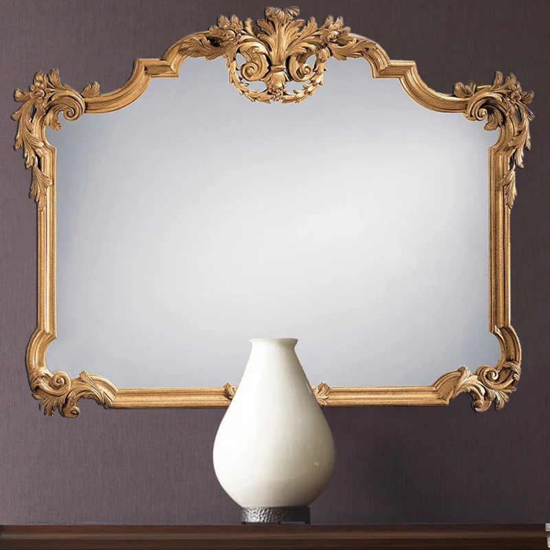 Мягкое декоративное зеркало, вилла в европейском стиле в стиле ретро, настенный светильник в ванной комнате отеля