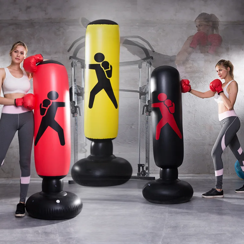 Надувная боксерская колонна для фитнеса из ПВХ, толстая боксерская колонна для бокса, вентиляционная игрушка для взрослых 1,6 м