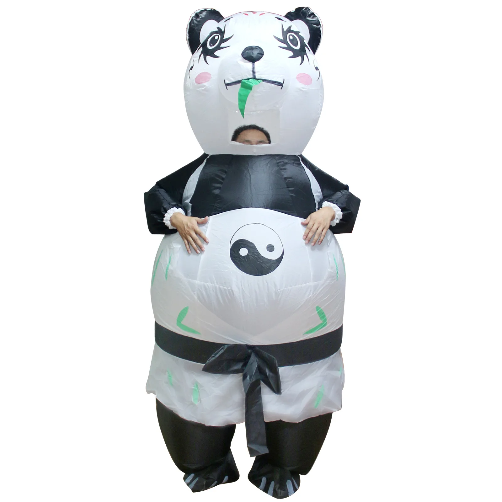 Надувной костюм панды для взрослых и детей, талисман, одежда из аниме, Забавный мультфильм, праздничная одежда для косплея, Праздничная одежда для вечеринок, церемония рейва