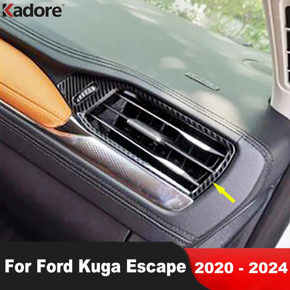 Накладка Крышки Вентиляционного Отверстия Бокового Кондиционера Автомобиля Ford Kuga Escape 2020 2021 2022 2023 2024 Карбоновые Аксессуары Для Формования Интерьера