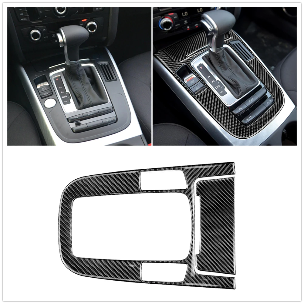 Накладка на панель коробки переключения передач, накладка на раму консоли Без отверстия для запуска двигателя для Audi A4 A5 A4L Q5 A Стиль 2009-2018