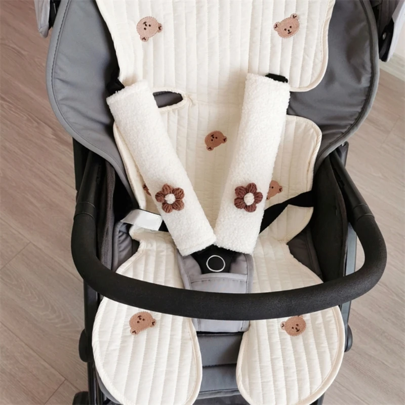 Накладки для ремней безопасности, чехлы для детских автомобильных ремней, универсальные накладки для детских ремней, наплечные чехлы для новорожденных, автокресла, коляски