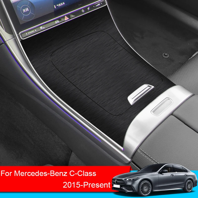 Наклейка Для Салона Автомобиля Mercedes-Benz C-Class 2015-2025, Наклейка На Подъемную Оконную Панель, Коробка Передач, Приборная Панель, Защитная Пленка, Аксессуар