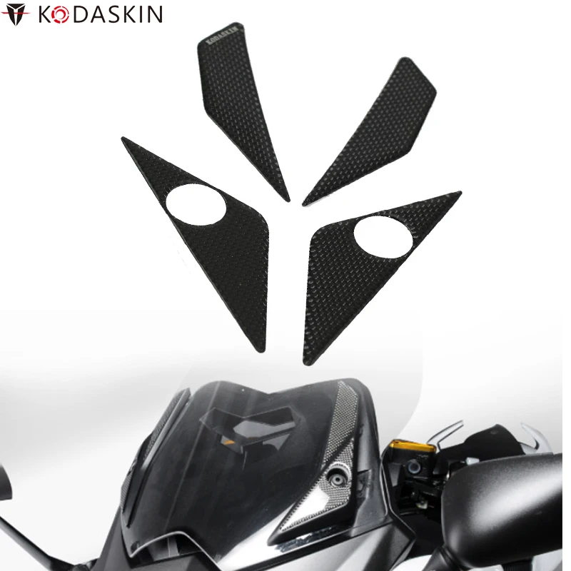 Наклейки на Лобовое Стекло Мотоцикла KODASKIN 3D Углеродные Наклейки Для Украшения Yamaha T MAX 530 TMAX 530 XP 530 Аксессуары