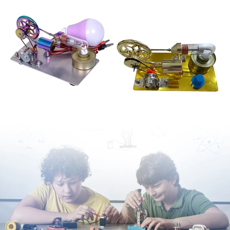 Настольные модели Обучающая игрушка Модель Двигатель Стирлинга Паровая Тепловая Обучающая модель Игрушка