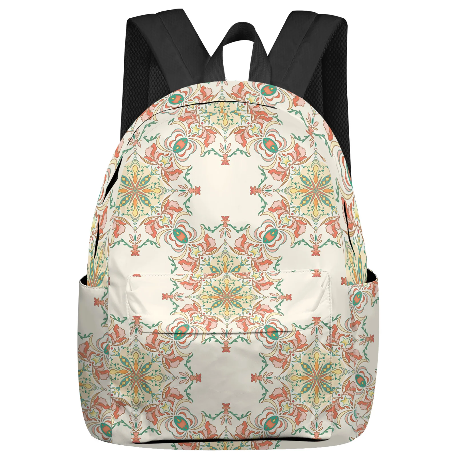 Нежный винтажный рюкзак с богемными цветами, школьные сумки для подростков, студенческая сумка для ноутбука, женский повседневный рюкзак для путешествий