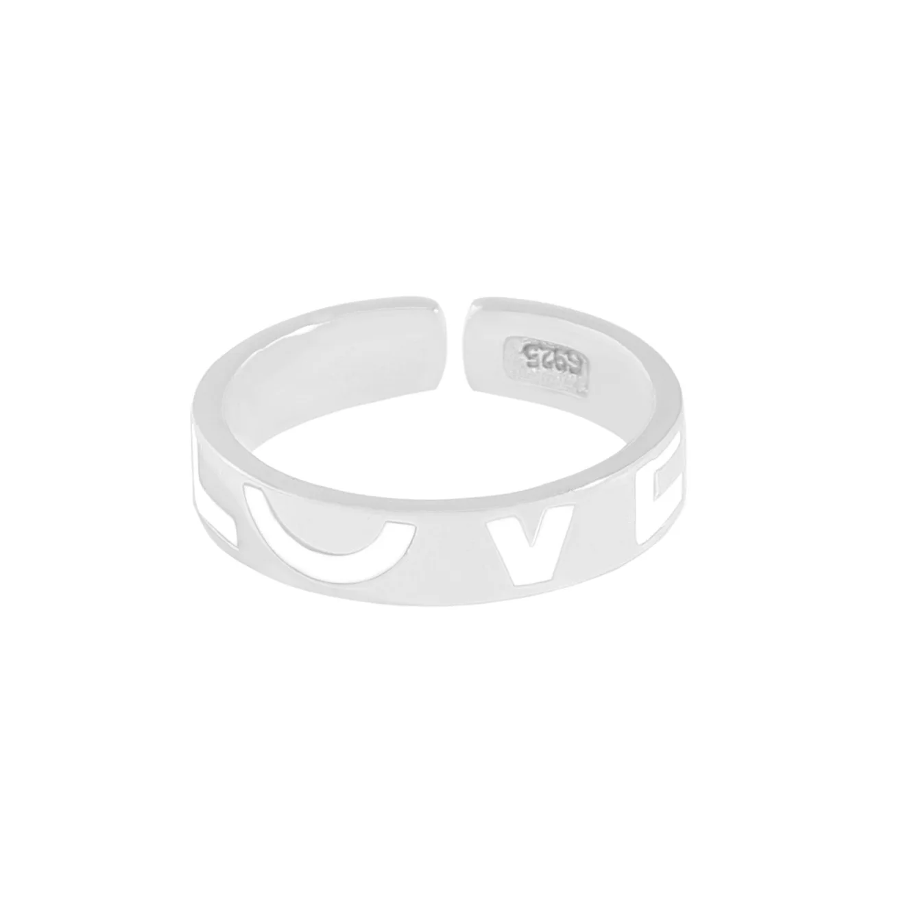 Нишевый дизайн с универсальным кольцом для открывания пары с клеем Hidden LOVE из стерлингового серебра 925 пробы
