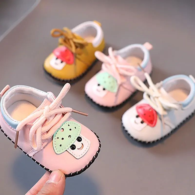 Новая и осенняя обувь для новорожденных и малышей для мальчиков и девочек 0-1 лет, милая и удобная обувь для ходьбы на мягкой подошве