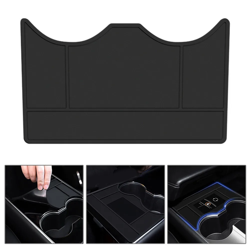 Новая карточка-ключ от багажника автомобиля, нескользящие аксессуары для хранения брелоков для ключей Tesla Model 3 Y, держатель для карт-ключей