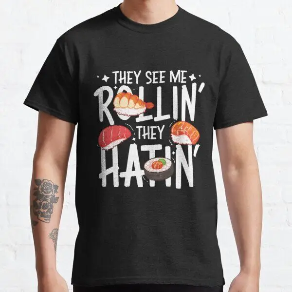 Новая классическая футболка They See Me Rollin' They Hatin'