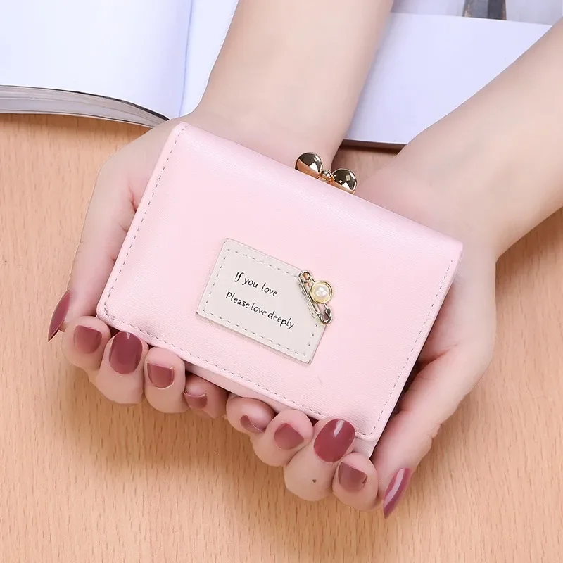 Новая корейская версия женской сумочки, маленькой студенческой сумочки Fresh Mini, трехстворчатого кошелька для монет Tide