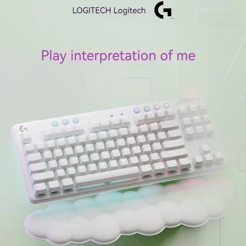 Новая Механическая клавиатура Logitech G715 Aurora Wireless Bluetooth С Трехрежимной Rgb Подсветкой Для киберспортивных игр, Эргономичная клавиатура с 87 Клавишами