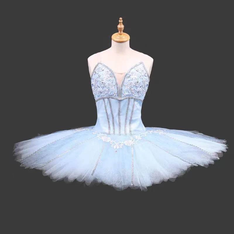 Новая пачка для девочек, профессиональный классический балетный костюм для блинов, конкурсный костюм