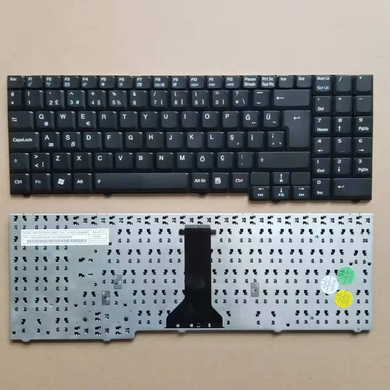 Новая Турецкая Клавиатура TR Для ноутбука Asus M51 M51VR F7F F7KR F7SE M51A Черный MP-03756GR-5285 07K33100406M