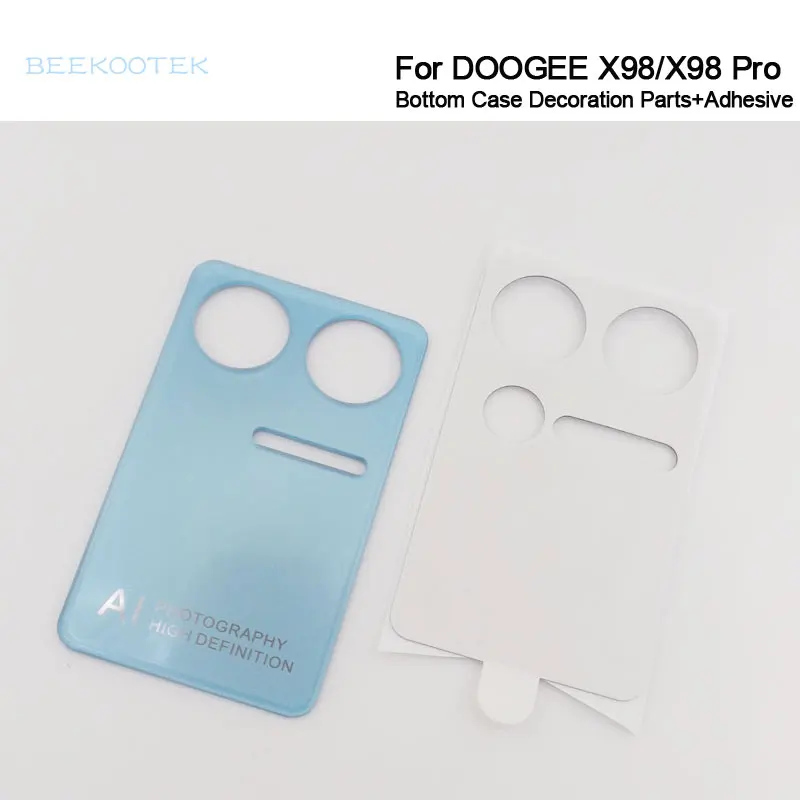 Новые оригинальные детали для украшения нижней части корпуса DOOGEE X98 X98 Pro с клеем для смартфона DOOGEE X98 Pro