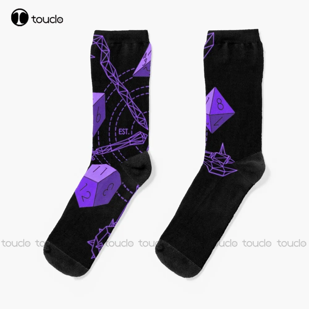 Новый Ролевик - Выбери Свои Фиолетовые Оружейные Носки Носки Для Мужчин Персонализированные Пользовательские Унисекс Носки Для Взрослых Подростковые Носки