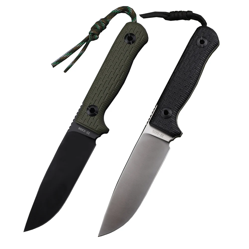 Новый Тип 8Cr13MoV Сталь G10 Ручка Фиксированный Нож Джунгли Охота Рыбалка На Открытом Воздухе Выживание Тактический Нож + K Ножны