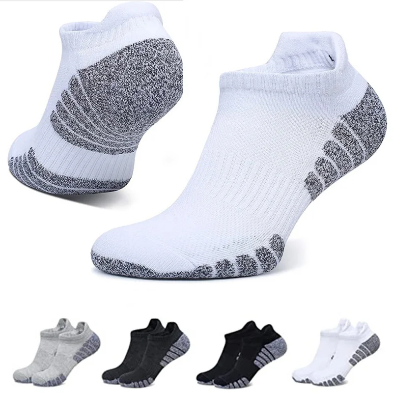 носки носки 2023 из хлопчатобумажного утепленного полотенцесушителя, нескользящие, впитывающие пот, дышащие спортивные носки для бега