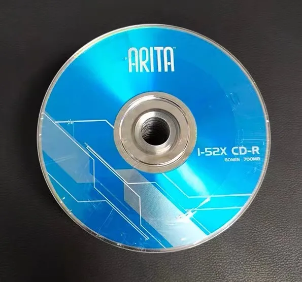 Оптовая продажа 5 дисков серии A + Line 52x 700 МБ Пустой компакт-диск с синей печатью