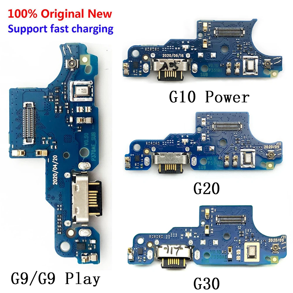 Оригинал Для Moto G 5G G20 G10 Power G30 G9 Play Plus E7 Power USB Плата Для Зарядки Разъем Порта Гибкий Кабель С Микрофоном