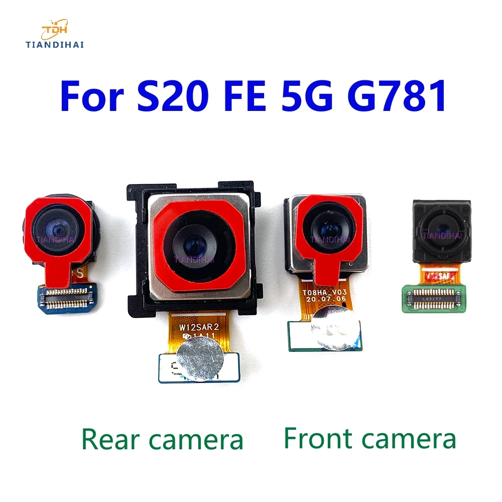 Оригинальная Фронтальная Камера Заднего Вида Для Samsung Galaxy S20 FE 5G S20FE G781 G781B Селфи Модуль Камеры Заднего Вида Запасные Части Гибкий Кабель
