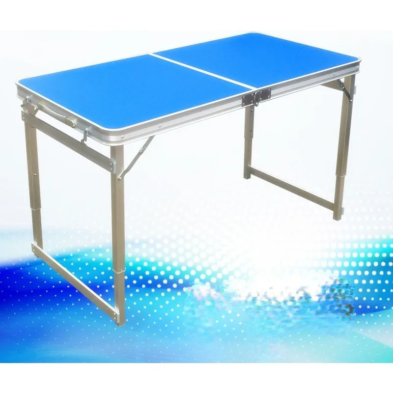 Открытый складной стол с табуреткой из 4ШТ, походный алюминиевый сплав для пикника, водонепроницаемый, сверхлегкий, прочный складной стол, письменный стол 120 *60 см