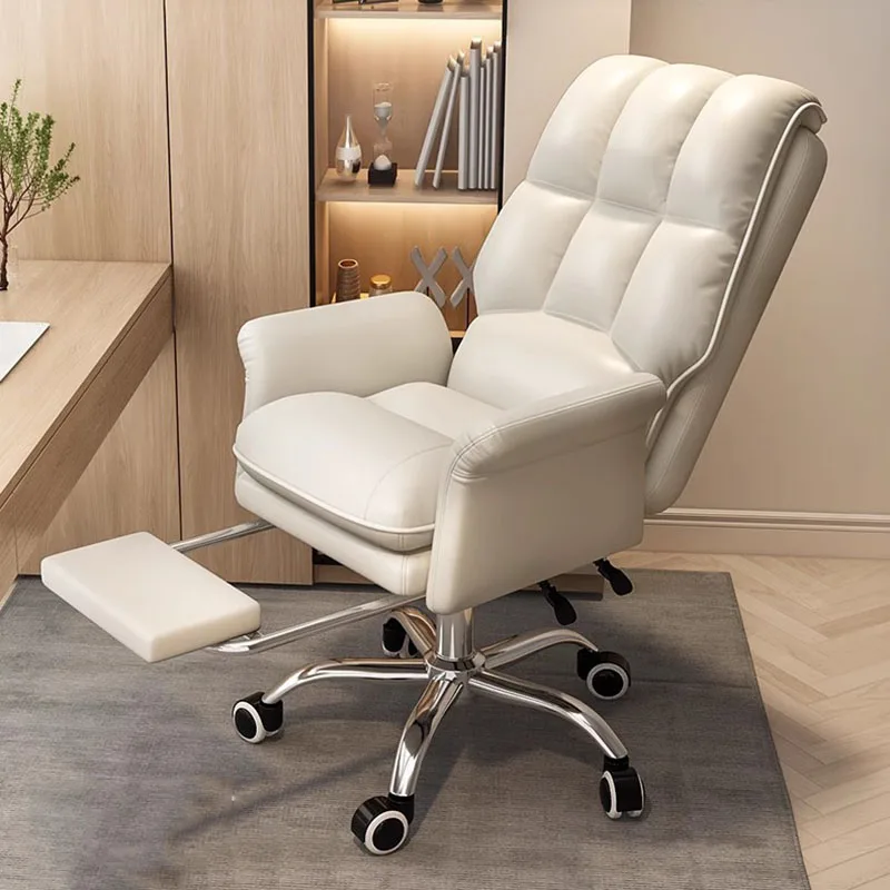 Офисное кресло с подушкой с высокой спинкой, кожаное дизайнерское кресло с откидной спинкой, офисное кресло с поворотным механизмом, эргономичная офисная мебель Silla De Gamer