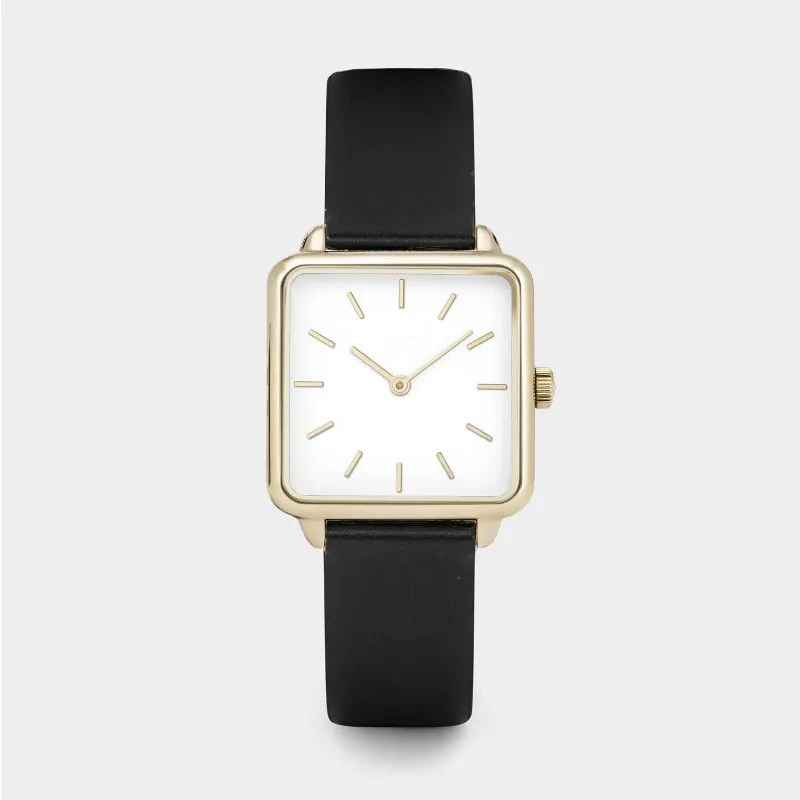 Пара Унисекс Часы для мужчин Женские кварцевые часы Женские Простые минималистичные Reloj Мужские часы Квадратные Прямоугольные Модные наручные часы