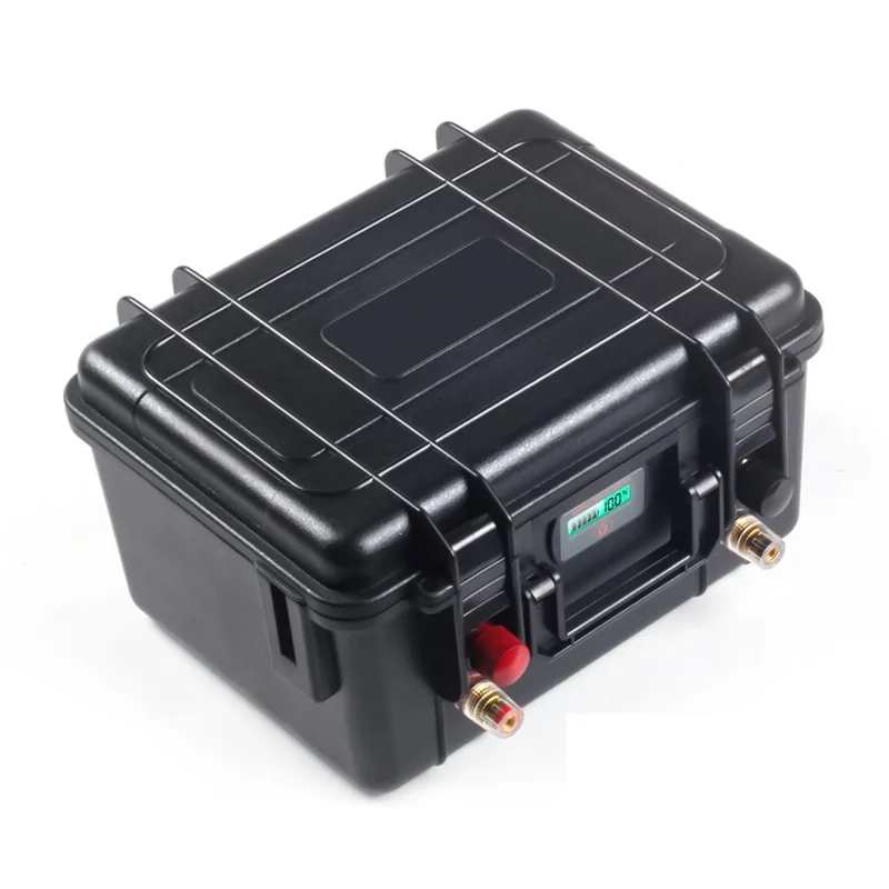 Перезаряжаемый Литий-железо-фосфатный аккумулятор LiFePO4 12V 100Ah с BMS для Наружного Кемпинга Солнечная Энергия Бытовая Электрическая