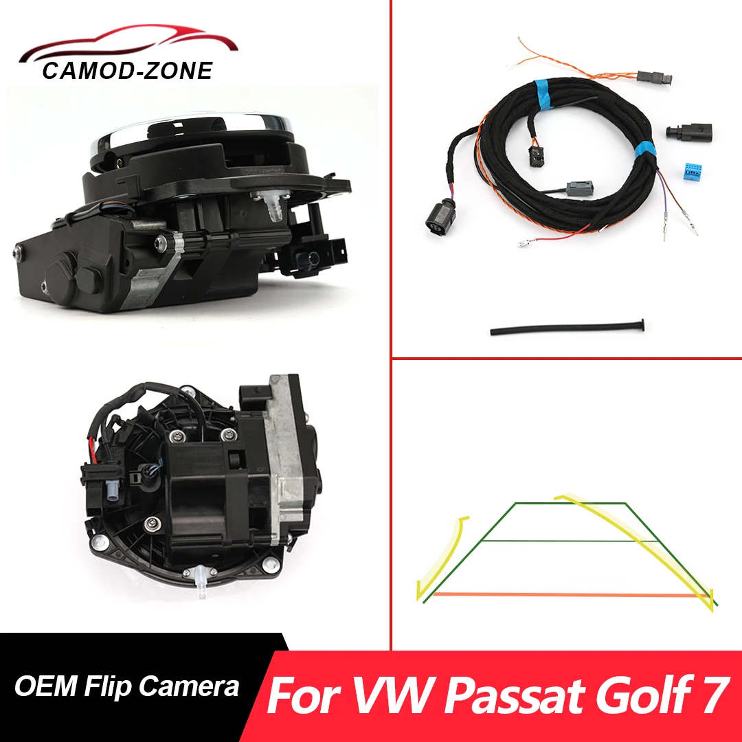 Переключающая Камера заднего Вида Для VW Golf 7 GTI R Багажный Переключатель Оригинальная Камера С RVC 3GG827469 5GG827469F