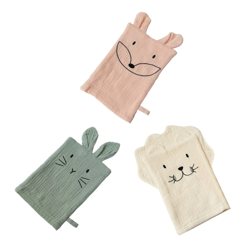 Перчатки Для Купания Новорожденных, Ткань Для Купания Малышей, Хорошо Впитывающее Детскую Кожу Полотенце