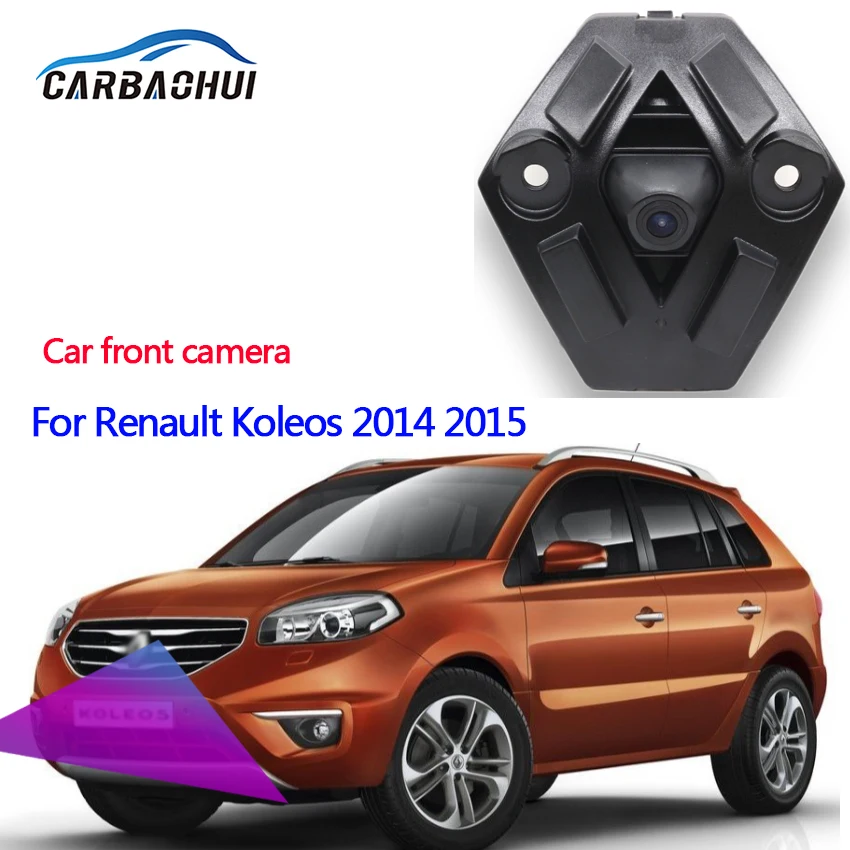 ПЗС-матрица с логотипом автомобиля, Эмблема, Фронтальная камера, система помощи при парковке для Renault Koleos 2014 2015 HD 170 ° широкоугольный Водонепроницаемый