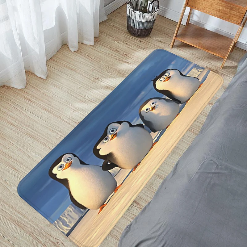 Пингвины из Мадагаскара ванная комната коврик ковры коврики для ванной комнаты коврики кухня ковер пользовательские вход коврик милый коврик для дома