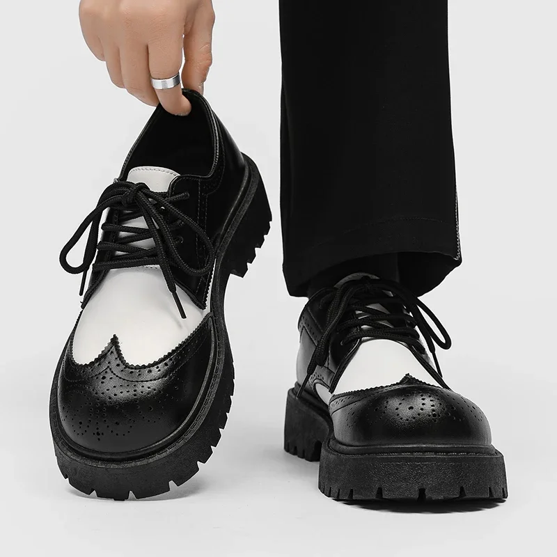 Повседневная высококачественная мужская обувь Обувь из натуральной кожи с удобной подкладкой Модная деловая официальная одежда Мужская обувь Zapatos De Hombre