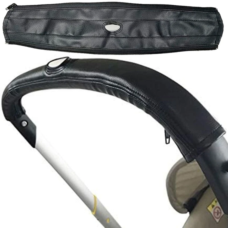 Подлокотник детской коляски, черный чехол, универсальная эластичная ручка, пылезащитный защитный рукав, легкий для коляски-коляски