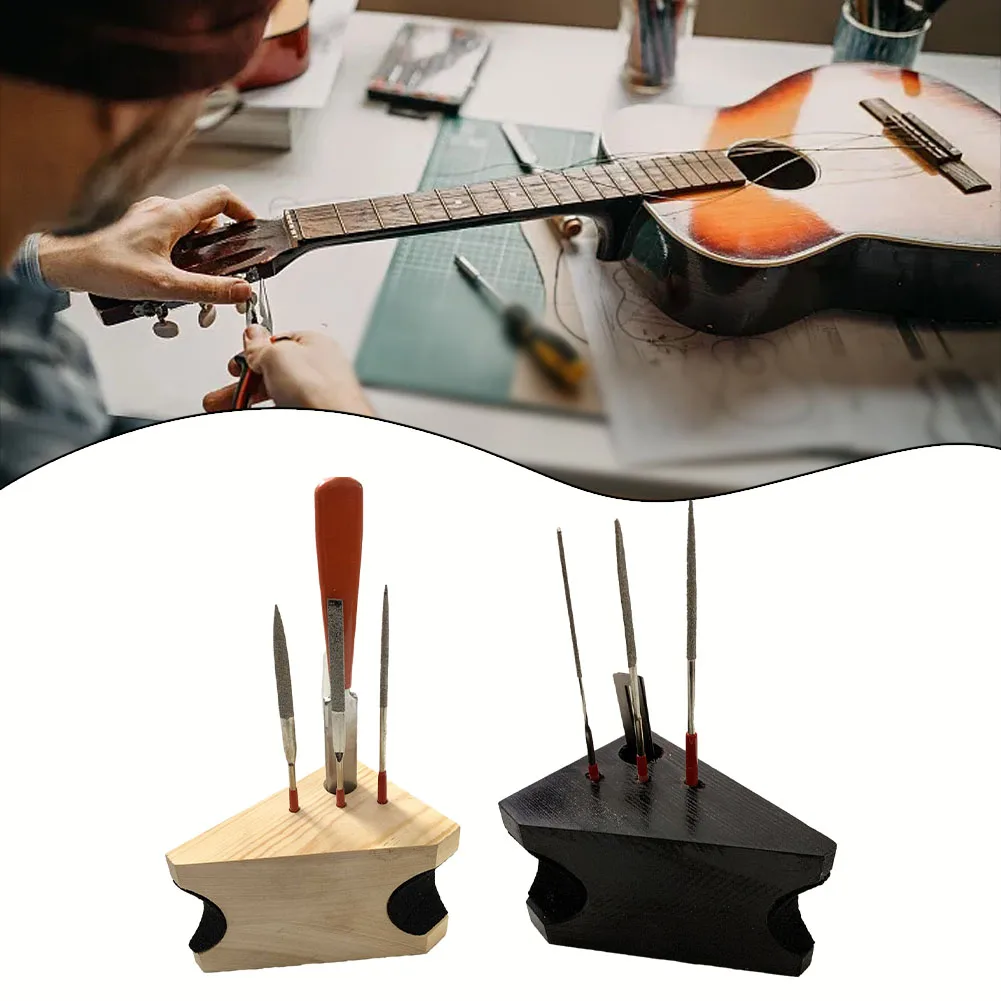 Подушка для поддержки шеи гитары С напильником для заточки, Инструменты для ремонта Luthier, Гитары, Укулеле, Аксессуары для басовых инструментов.