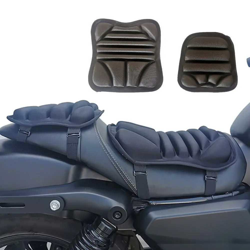 Подушка для сиденья мотоцикла, 2 шт, Гелевая подушка для сиденья, дышащий Универсальный амортизирующий чехол для сиденья Advancers Mountain