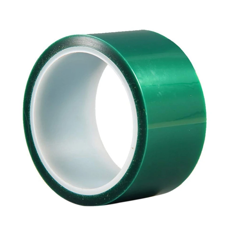 Полимерная лента 2 дюйма X 108 футов Зеленая Полиэфирная пленка Высокотемпературная силиконовая ПЭТ-лента для формования из эпоксидной смолы