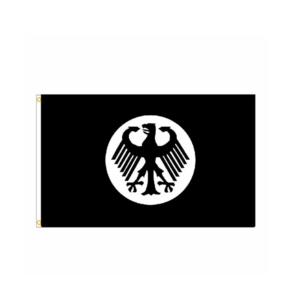 Полиэстер Черный Орел Армейский флаг Развевающийся Баннер Наружный декор 90x150 см