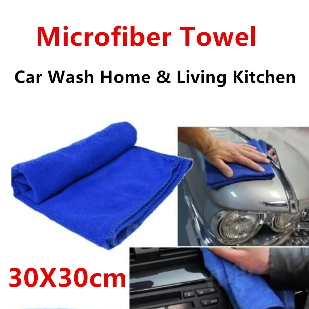 Полотенце из микрофибры 30 * 30 см, кухонное полотенце для автомойки, полотенце для бытовой уборки автомобиля, Суперпоглощающее полотенце для автомойки