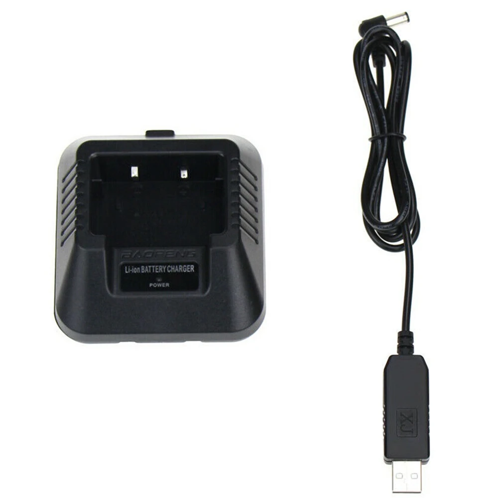 Портативная Рация Зарядное Устройство USB-Кабель Для Зарядки Замена для Baofeng UV-5R UV-5RE DM-5R Двухстороннее Радио