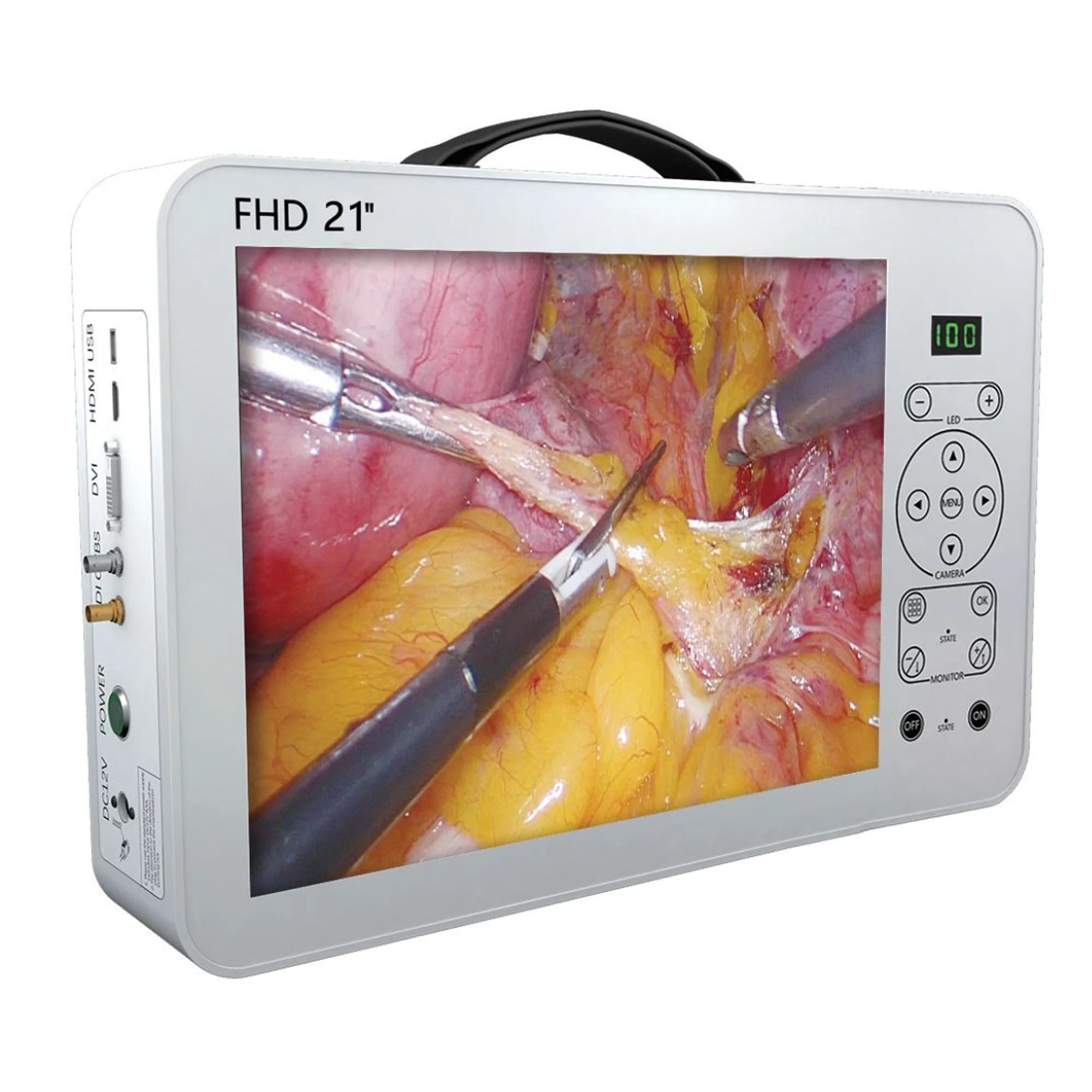 Портативный эндоскопический аппарат Full HD 4 в 1, хирургическая 21-дюймовая медицинская Эндоскопическая камера, система со светодиодным источником света, лапароскопическая