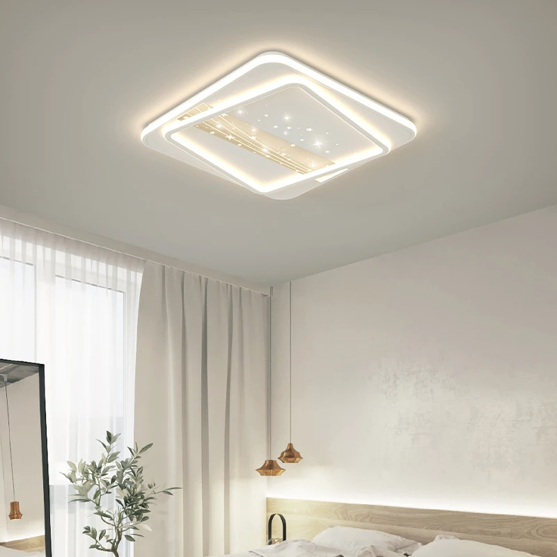 Потолочный светильник в скандинавском стиле для гостиной, спальни, Современный минималистичный светодиодный потолочный светильник для семейного кабинета, домашнего внутреннего освещения, декоративных светильников