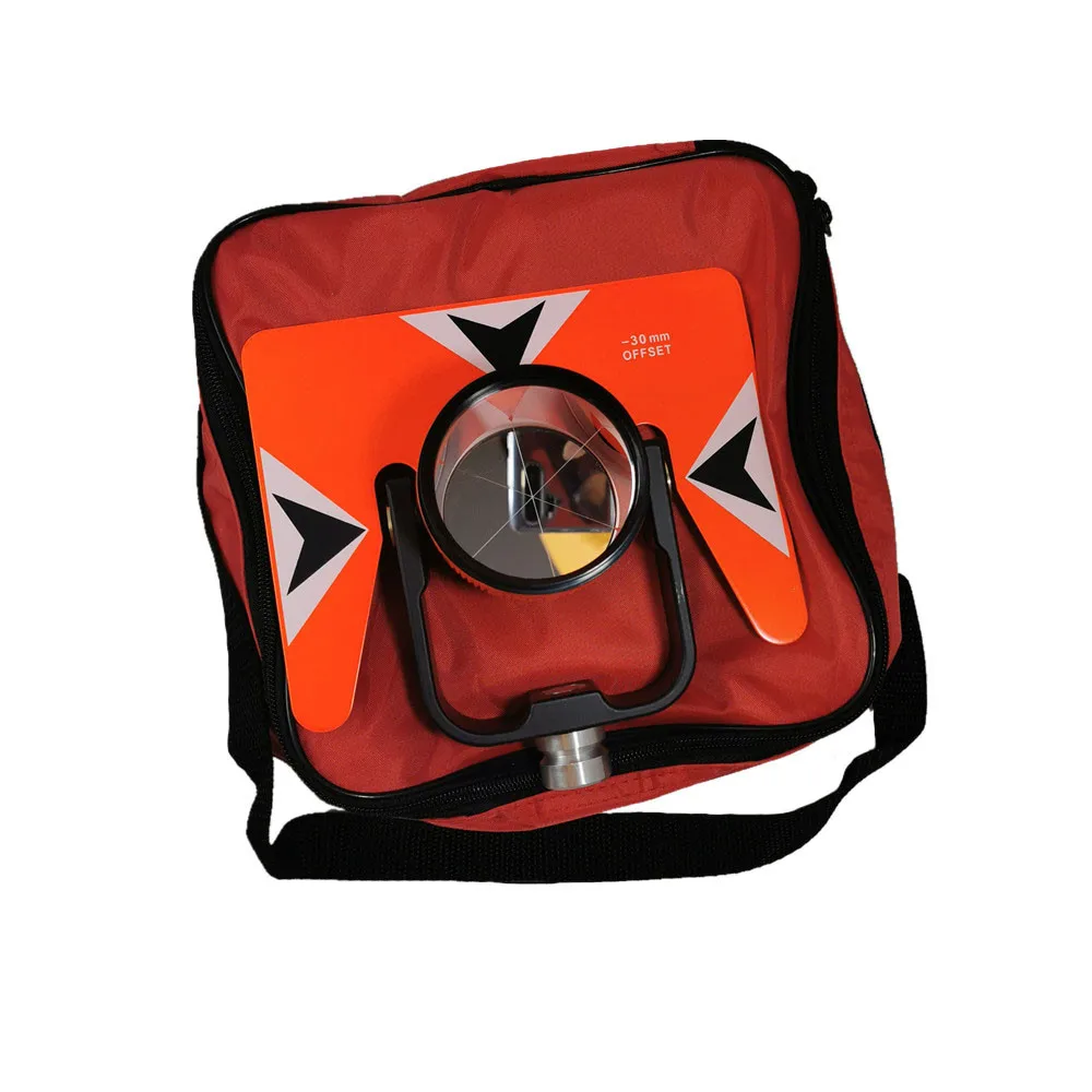 Превосходное качество 2023 года, НОВАЯ призма Vision Red Single Prism С мягкой сумкой, совместимая с тахеометром