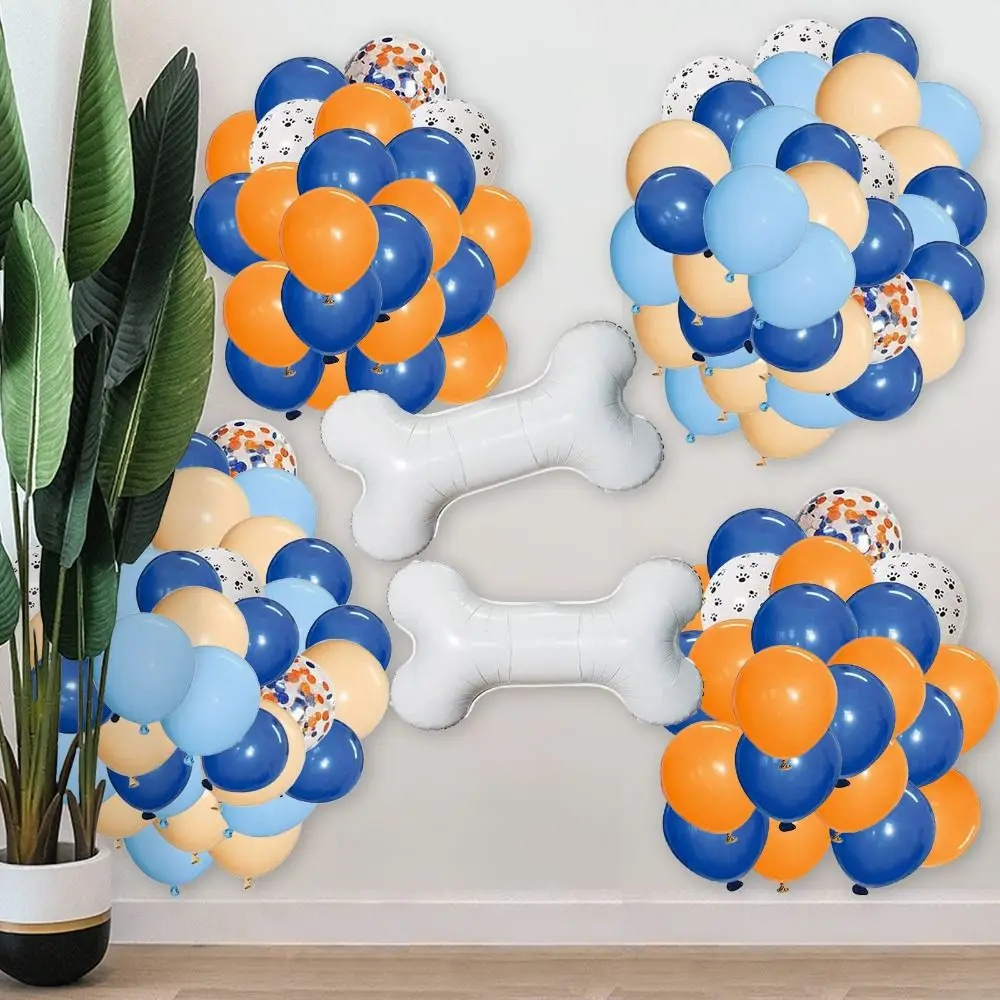 Принадлежности для оранжевой тематической вечеринки Комплект голубой гирлянды из воздушных шаров Арка из воздушных шаров для девочек и мальчиков