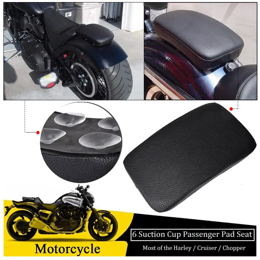 Присоска для мотоцикла, прямоугольное сиденье для пассажира на заднем сиденье Harley Davidson Bobber Chopper, аксессуары для мотоциклов
