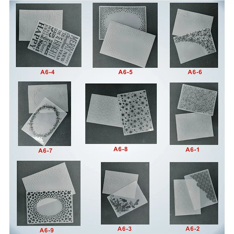 Прозрачная пластиковая папка с тиснением для поделок, дизайн декоративной доски для бумажных карточек, форма для резки с тиснением, альбом для вырезок, 2023